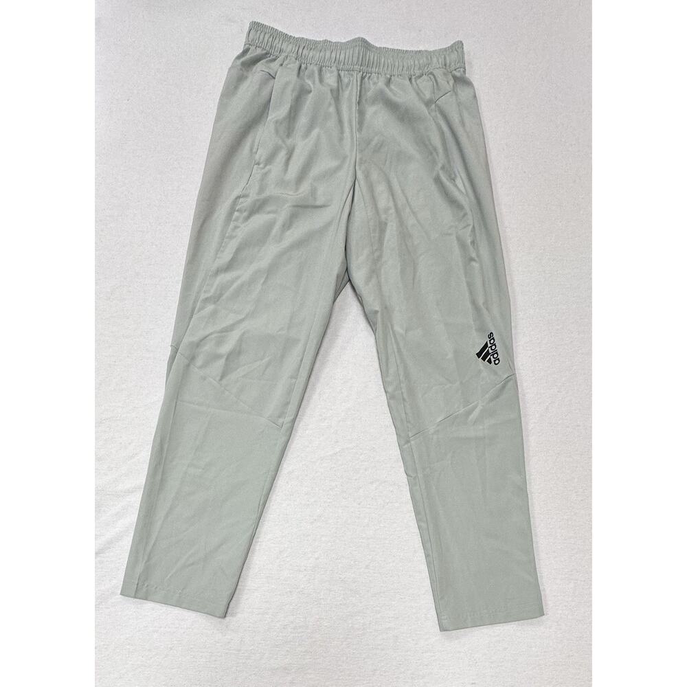 adidas Men's Designed for Movement Training Pants, Wonder Silver/Black, X-Large